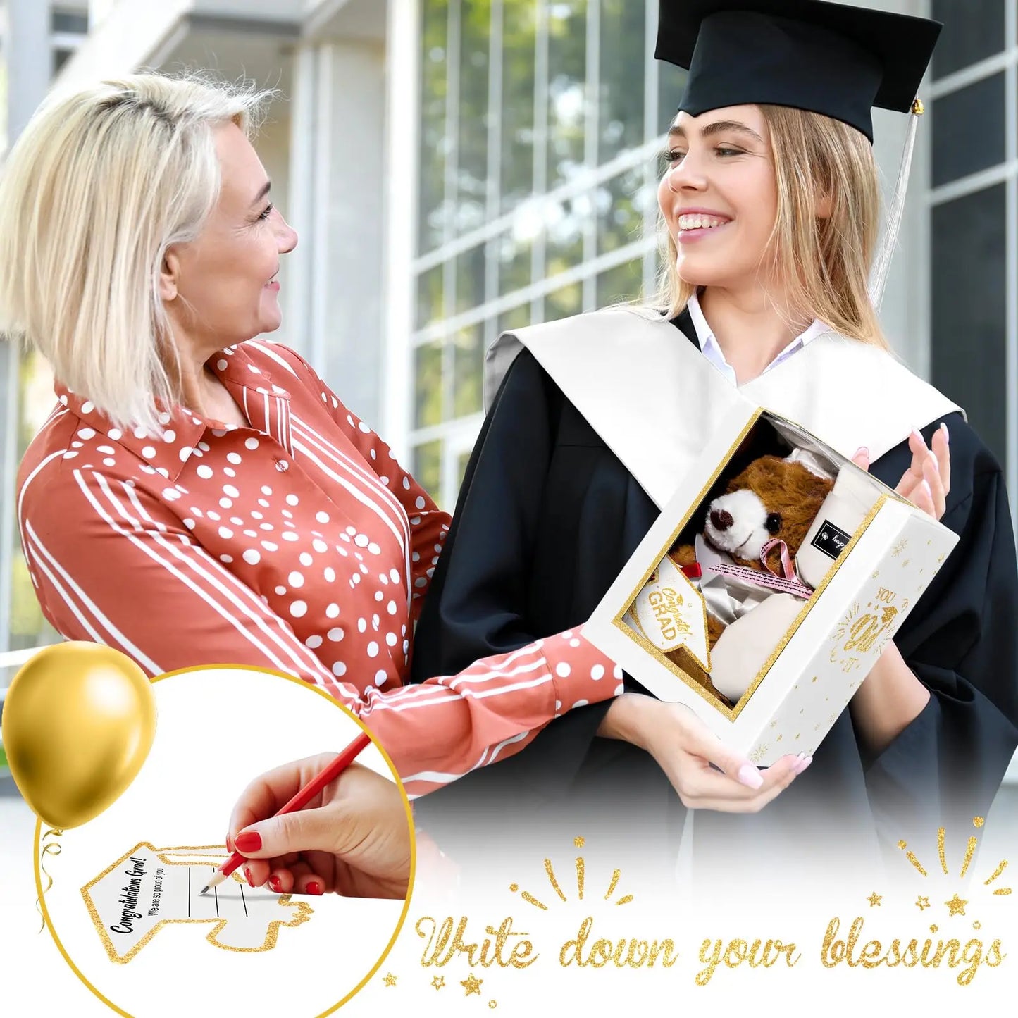 Class of 2026 Graduation PhD Bear Gift Set For Daughter Son Friend Grad Keepsake