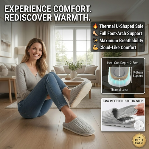 🔥Big Sale 49% OFF🔥Comfortable Thermal U-shaped Sole