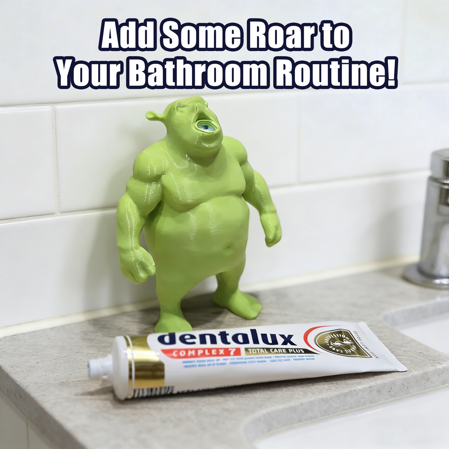Unny Ogre Toothpaste Toppe🎁Gag Gift & Bathroom Meme Decor😂🛁
