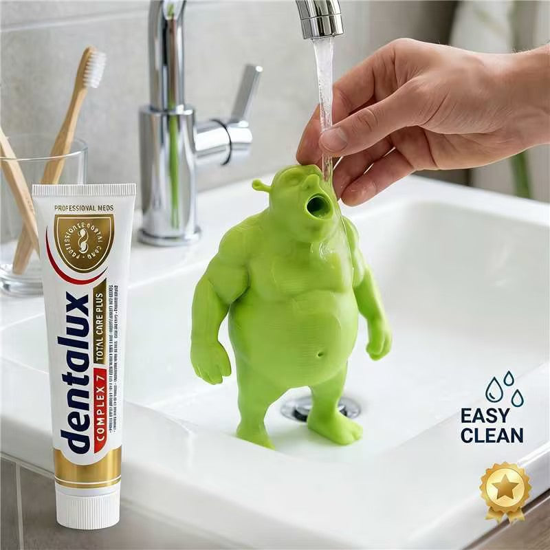 Unny Ogre Toothpaste Toppe🎁Gag Gift & Bathroom Meme Decor😂🛁
