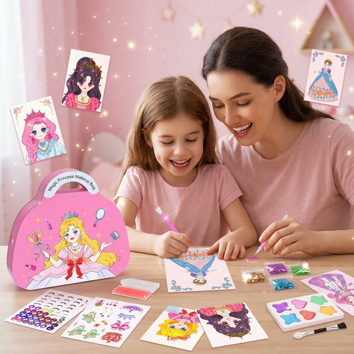 🎨Buy 2 Free Shipping👗Special Diamond Painting & Princess Book Makeup Craft Kits Foil Art Books Set Play on Paper