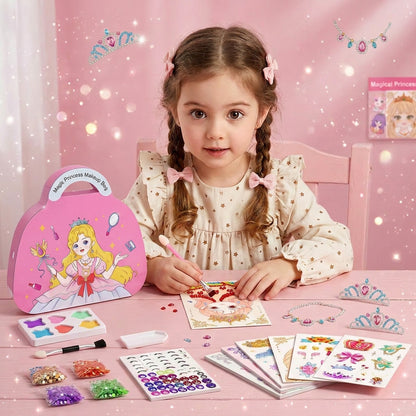 🎨Buy 2 Free Shipping👗Special Diamond Painting & Princess Book Makeup Craft Kits Foil Art Books Set Play on Paper