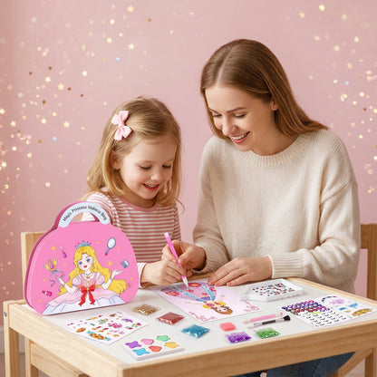 🎨Buy 2 Free Shipping👗Special Diamond Painting & Princess Book Makeup Craft Kits Foil Art Books Set Play on Paper