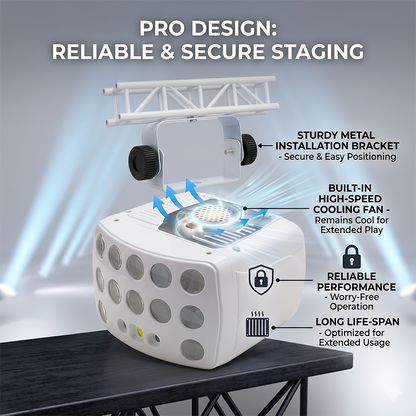 3-in-1 DJ Party Lights – RGBW Derby Beam, Sound Activated + Remote 🎶✨