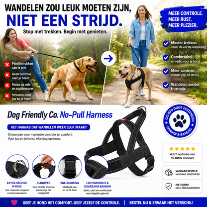 🐾 Dog Friendly Co. Harness– Safe, Secure & Ultra-Comfortable Fit for All Dogs