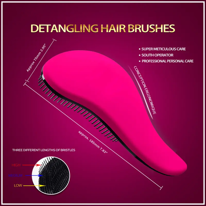 🪮💆2 Count Detangling Brush - Use in Wet and Dry Hair