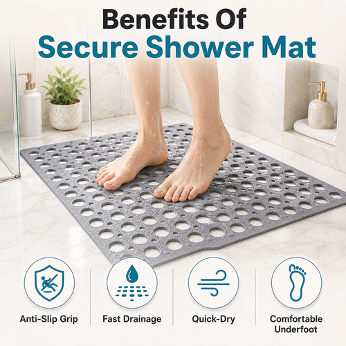 🔥Save 50% This Summer 💧 SafeStep Bathroom Safety Mat - Make Every Shower Feel Safer 🚿