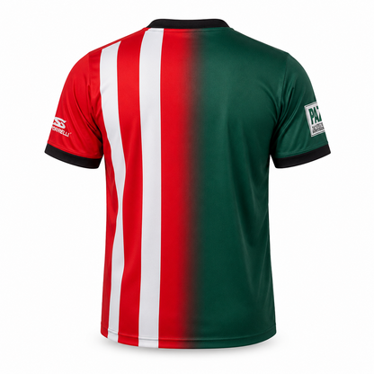 Full Half USA Half Mexico Flag Split Print Soccer Jersey
