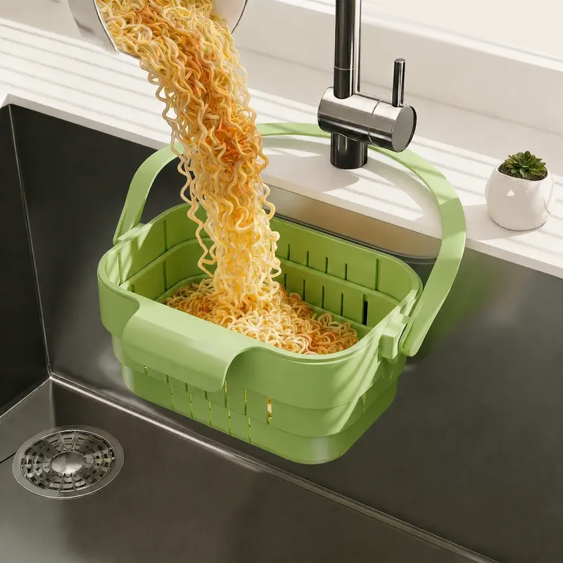 2 -PACK Foldable Hanging Kitchen Sink Drain Basket
