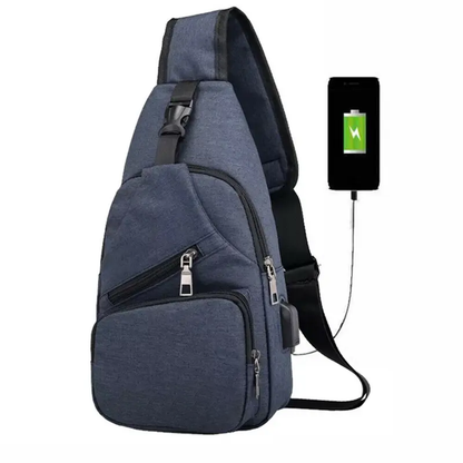 Men's Waterproof Oxford Sling Chest Bag
