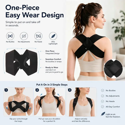 Shoulder Straps - Posture Support Straps for Men & Women