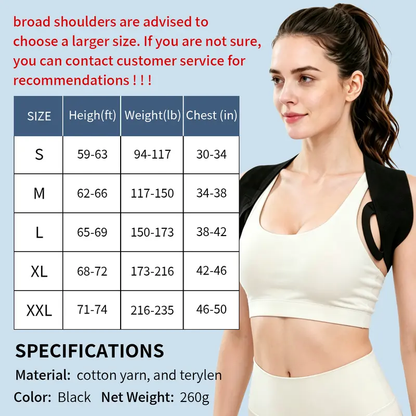 Shoulder Straps - Posture Support Straps for Men & Women