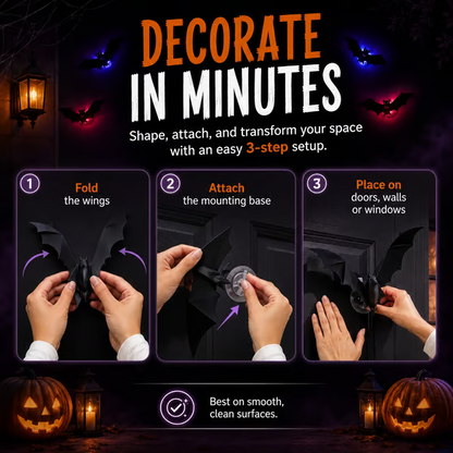 🔥Limited-Time🔥Halloween LED Flying Bat Decorations