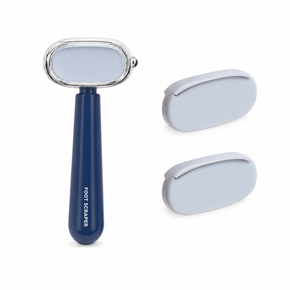 Dual‑Sided Foot Callus Remover, Replaceable Stainless Steel Blade Foot Scraper