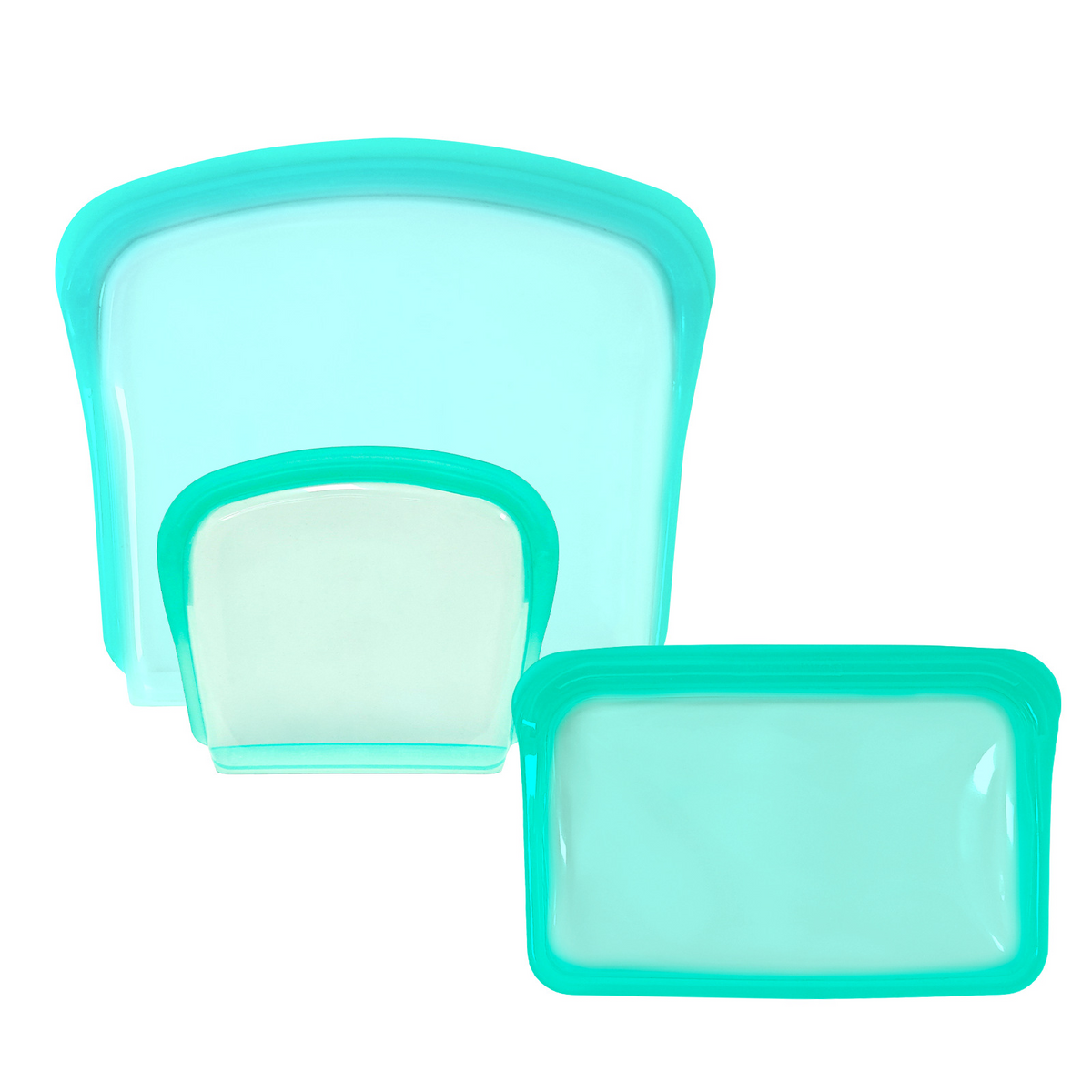 🥨 Reusable Silicone Food Bags – 3-Piece Flat Set
