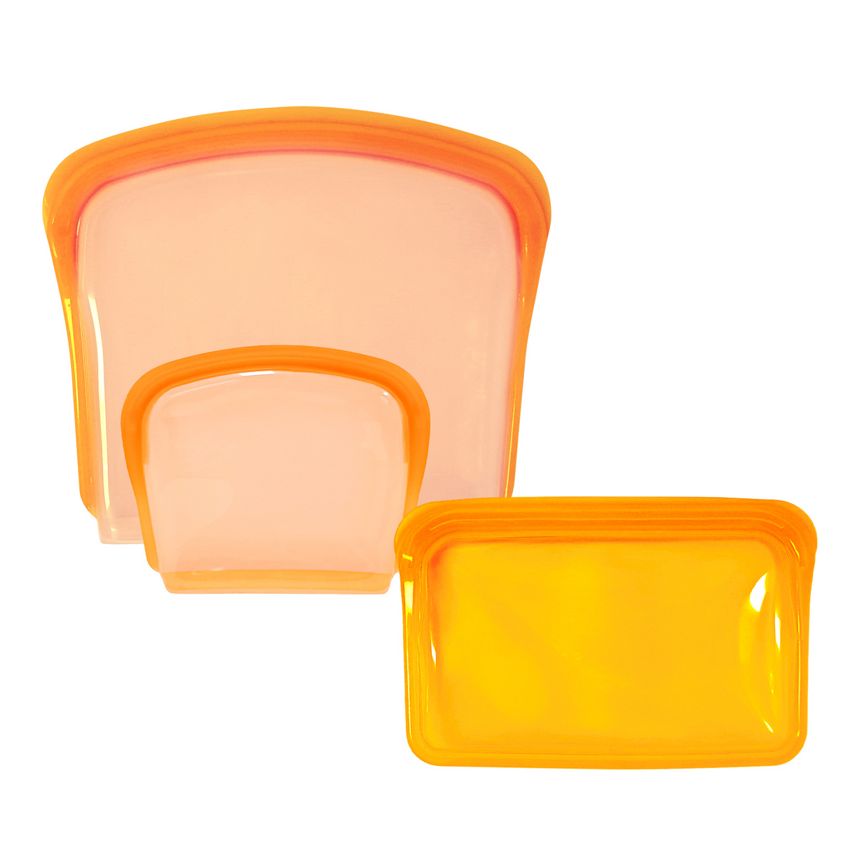 🥨 Reusable Silicone Food Bags – 3-Piece Flat Set