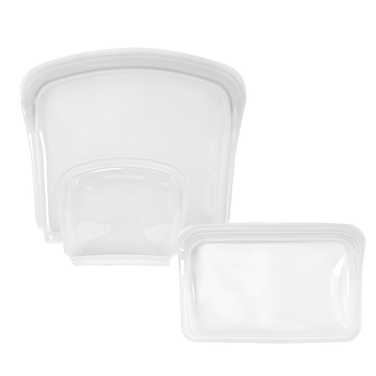 🥨 Reusable Silicone Food Bags – 3-Piece Flat Set