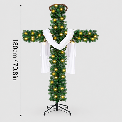 🎄 50% OFF 🙏 Lighted Christmas Cross – Meaningful Holiday Home Decor