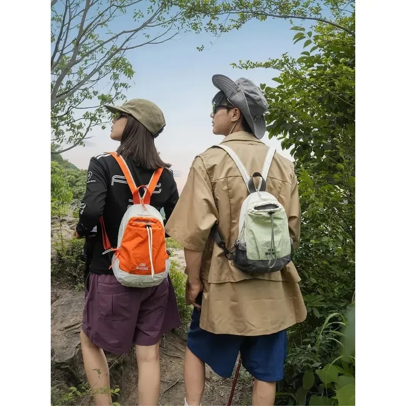 🎒Unisex Lightweight Color Block Nylon Mini Backpack – Compact & Water-Resistant Daypack for Every Adventure! 🌈🚶‍♂️