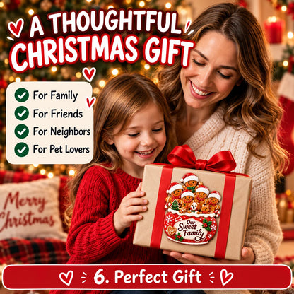 🎄 Personalized Gingerbread Family Fridge Magnet – Writeable Christmas Keepsake ❤️