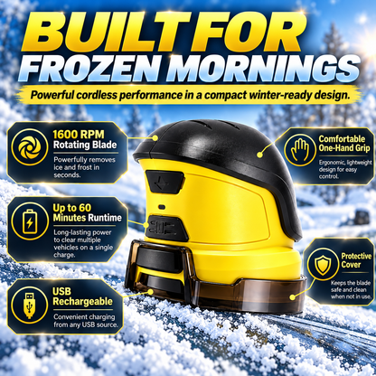 🔥 50% OFF TODAY — Cordless Electric Snow Scraper | Clear Frost & Ice in Seconds