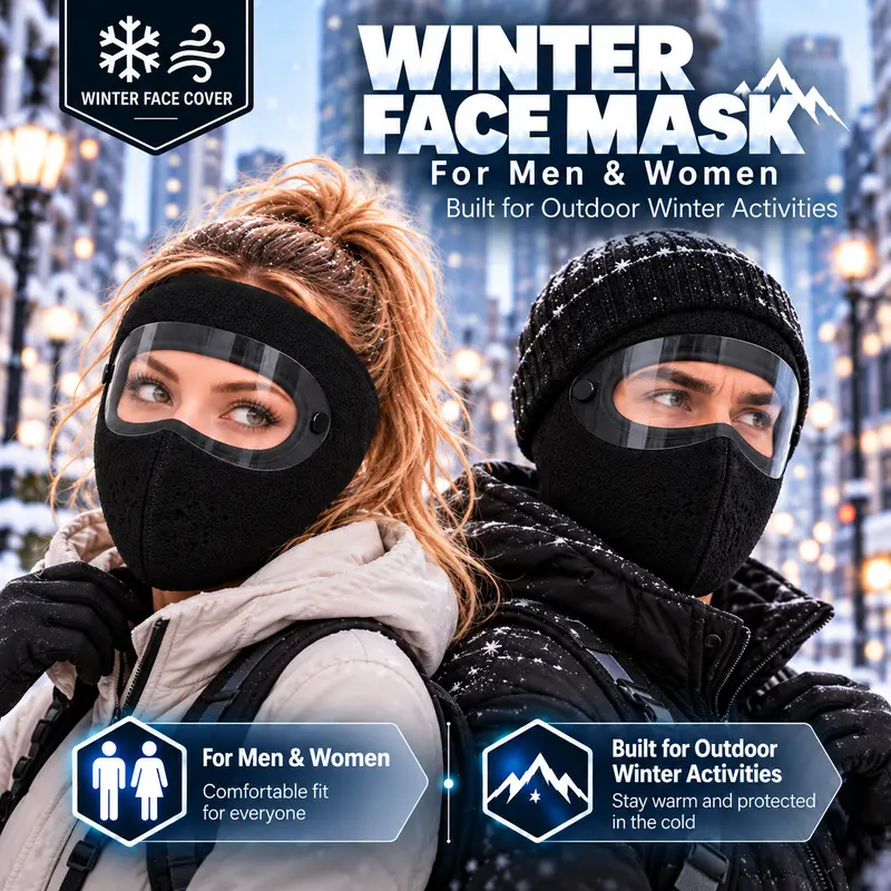 ❄💝Winter warm fleece windproof high-definition goggles