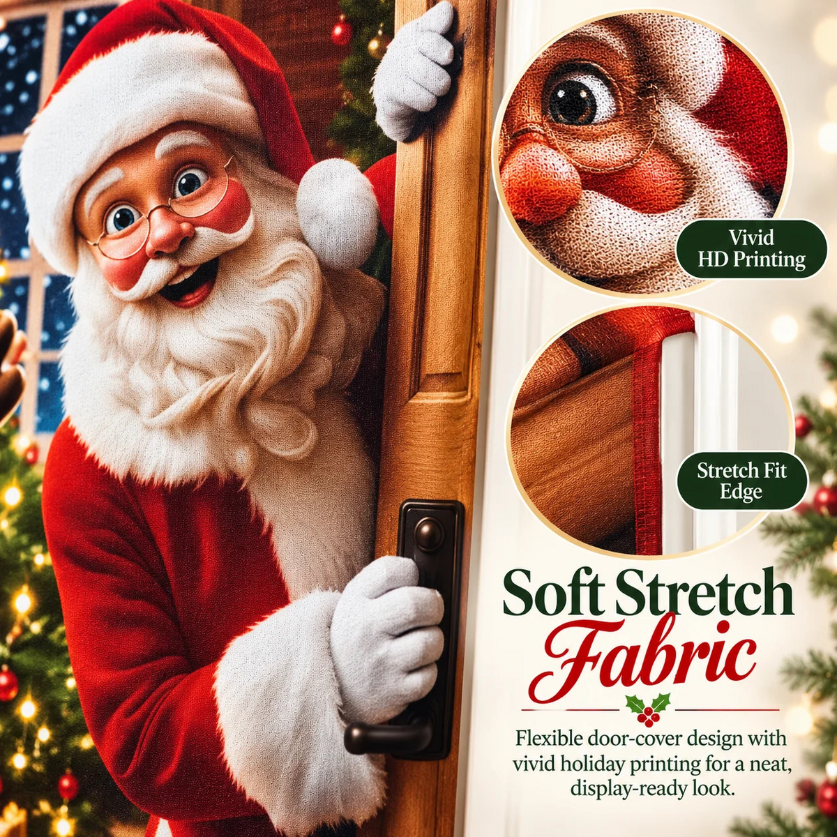 🎄Christmas Door Cover For Instant Holiday Decor✨