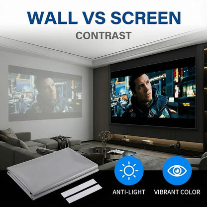 🏠🎬100inch 4K UHD Anti-Light Foldable Portable Projector Scree