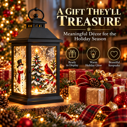Interchangeable Crystal Lantern™ – Light-Up Holiday Décor