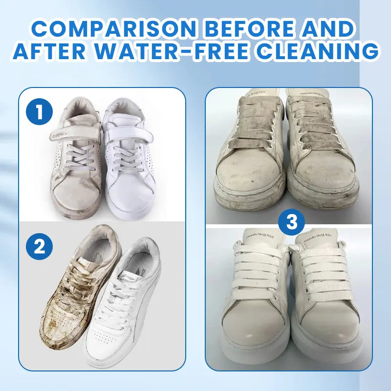 🔥 Limited-Time 49% OFF👟White Shoe Cleaning Cream | Waterless Stain Remover with Sponge