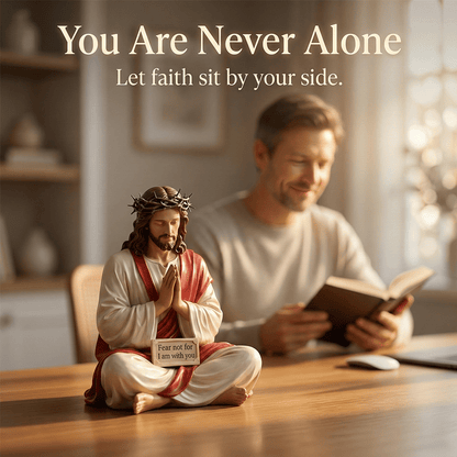 ✝️Peaceful Desk Companions ✨ Handcrafted Jesus & Virgin Mary Figurines