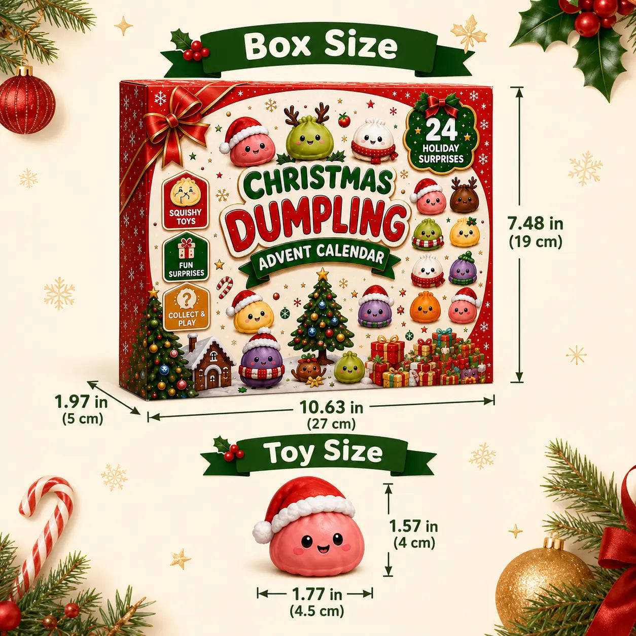 Christmas Mini Squishies Advent Calendar 2026