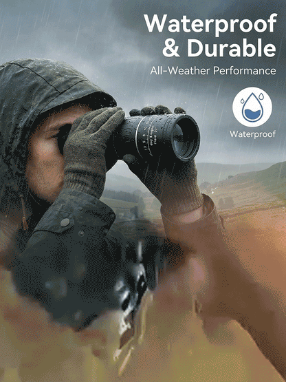 ⭐ 16x52 High Definition Monocular Telescope with Smartphone Adapter ⭐ Waterproof FMC Multi Layer Lens⭐ Portable Long Range Observation Tool ⭐