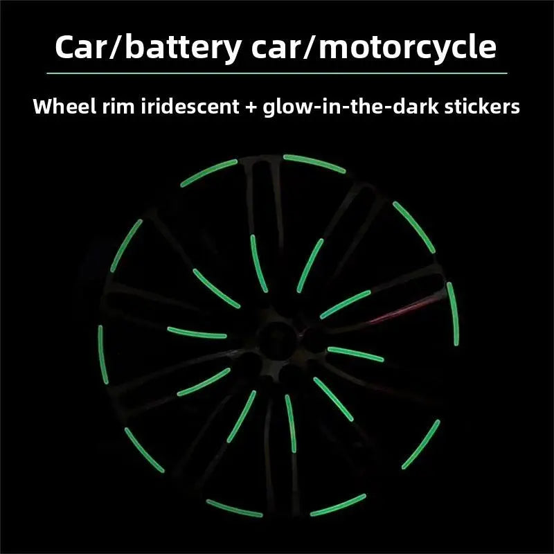 Car reflective stickers, glow-in-the-dark stickers for nighttime riding, reflective strips