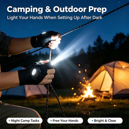 One Pair LED Finger Flashlight Gloves, Hands-Free LED Light Gloves for Fishing, Camping, Repair🧤 - image 6