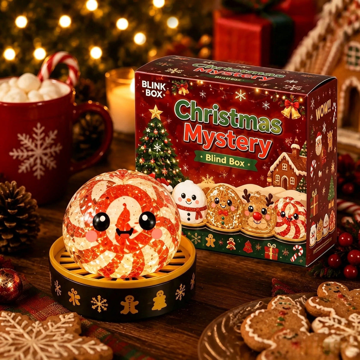 🔥 Limited-Time 49% OFF 🎄 Christmas Mystery Dumpling Squishy Blind Box 🎁 Cute Holiday Surprise Gift