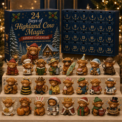 24 Days of Highland Cow Advent Calendar