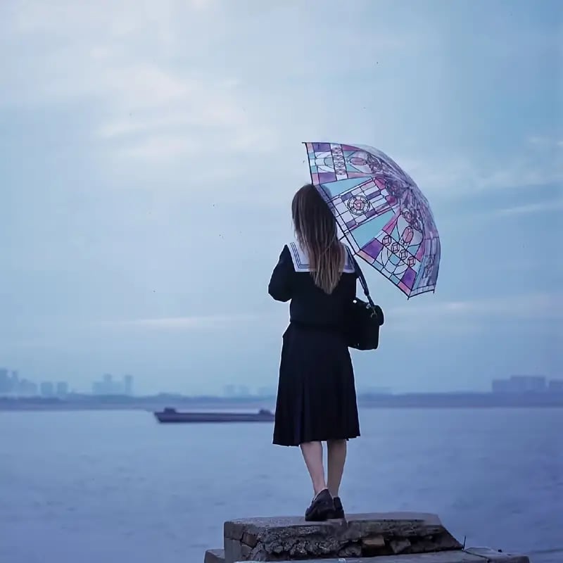 🌈Cathedral Art Stained‑Glass Inspired Automatic Umbrella