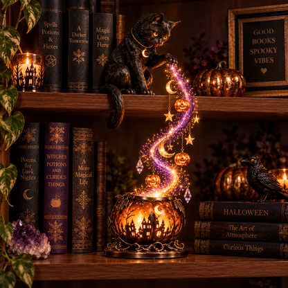 🔥Hot Sale 45% OFF ✨ Halloween Magic Cascade Shelf Light Collection™ – Enchanted Bookcase Decor