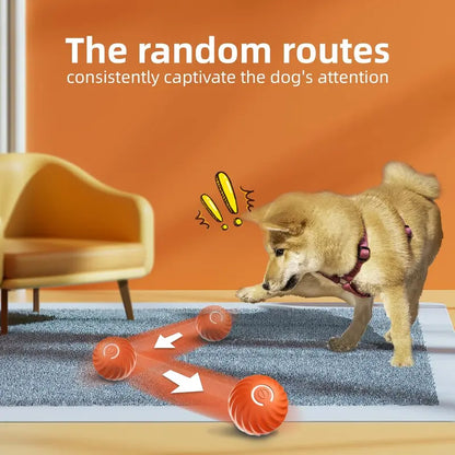 Interactive Dog Dog Balls, 2.7 in Moving Dog Ball, Durable Motion Activated Automatic Rolling Ball , USB Rechargeable