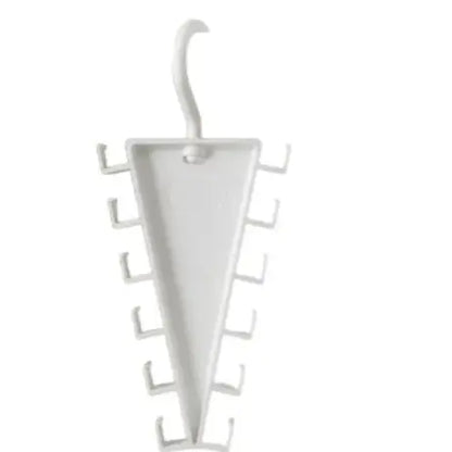 V Shaped Double-Sided Closet Organizer Hanger, 360° Rotatable Space Saving Clothes Hanger Organizer, Multi-Layer Vertical Storage Rack with 12 Hooks for Shirts, Jackets, Pants