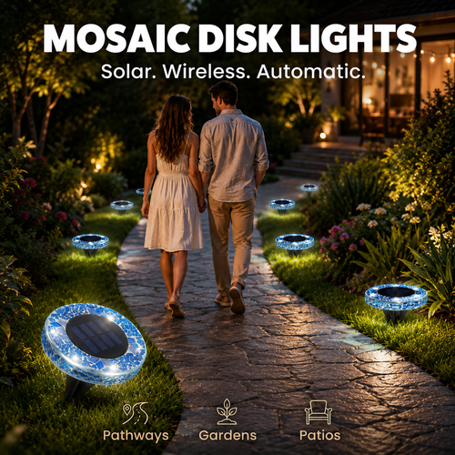 ✨ 49% OFF☀️Mosaic Disk Light | Stunning Geometric Glow for Any Space