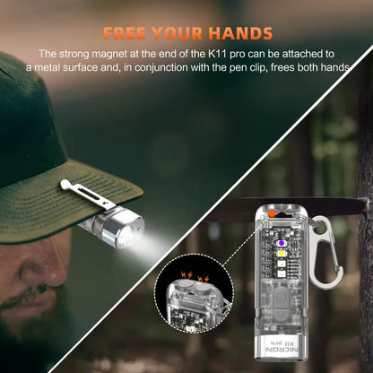 Magnetic Keychain Flashlight