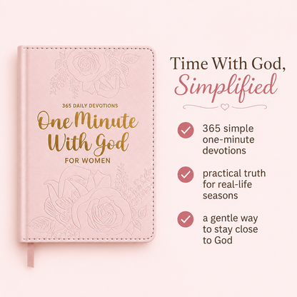 One Minute With God for Women – Daily Devotional & Prayer Journal 2026