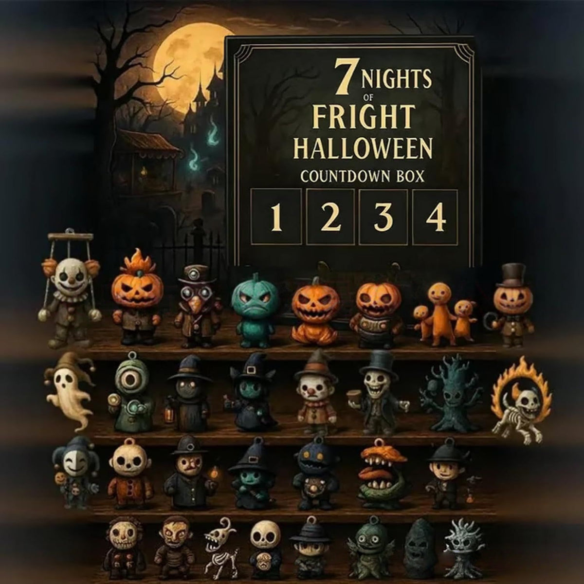 👻 31 Nights of Fright – Halloween Surprise Countdown Box