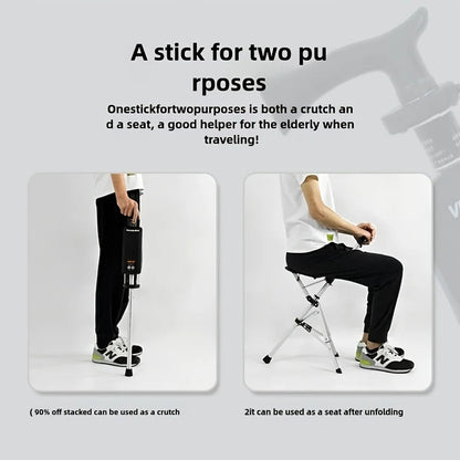 Folding Portable Cane Chair: The Best Gift for Seniors
