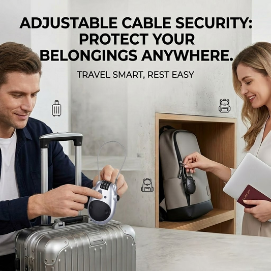 Adjustable cable security combination lock🐮