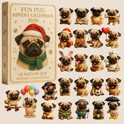 2026 Fun Pug Advent Calendar🎄🐶