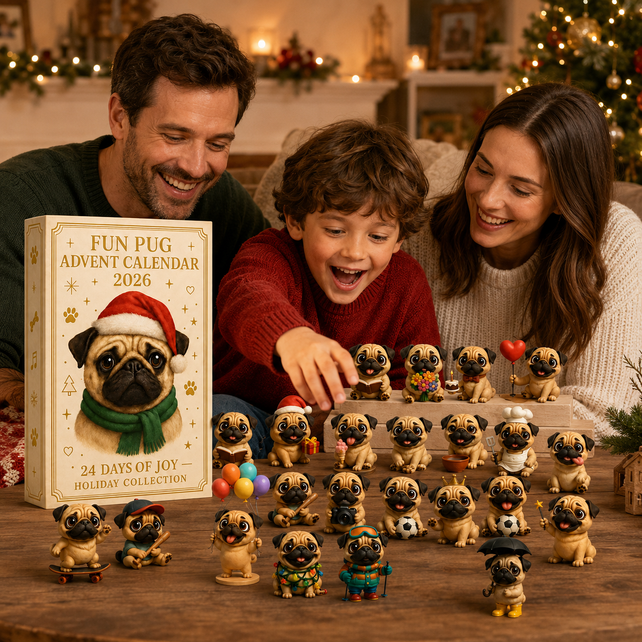 2026 Fun Pug Advent Calendar🎄🐶