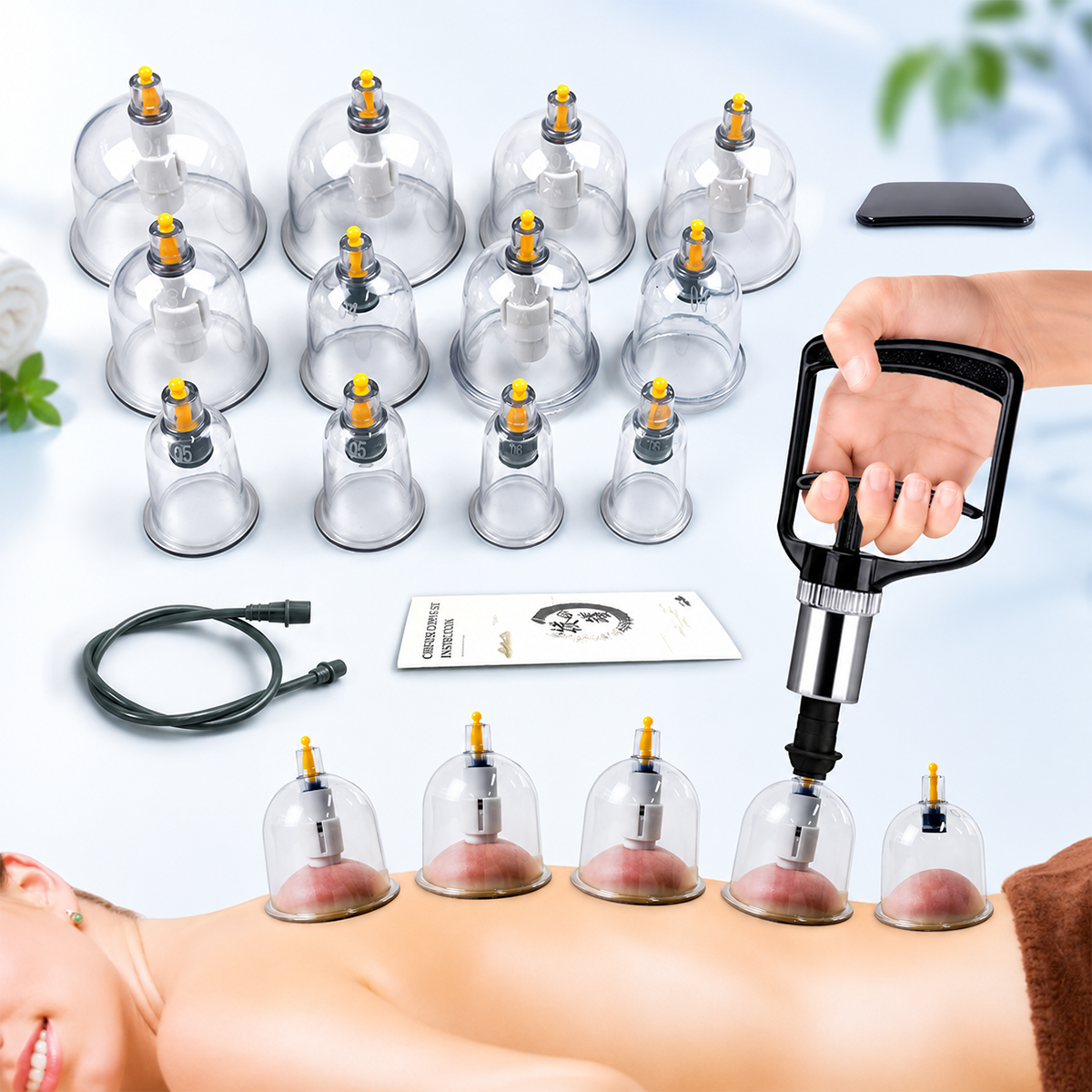 🏺 Finally, a Cupping Set That Won't Break – PC Material & Upgraded Pump